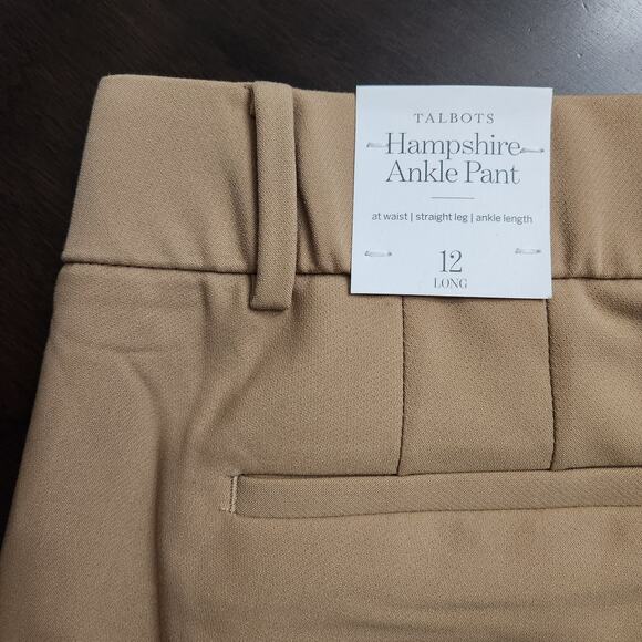 NWT Talbots Hampshire Ankle Pant Size 12 Long - Picture 7 of 7